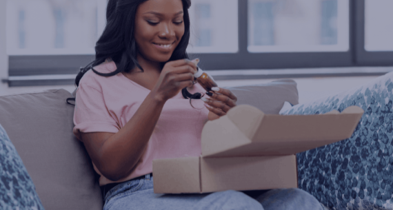 Customer story supporting visual